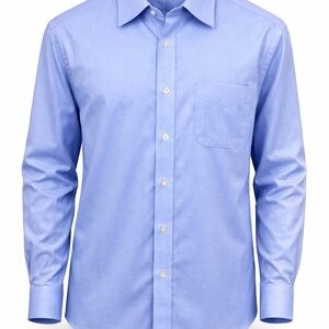 Paul Fredrick Light Blue Dress Shirt Trim Fit Cotton Classic Office 16.5 33